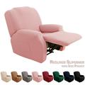 DONGPAI Stretch Recliner Cover Recliner Couch Covers with Pockets Furniture Chair Cover 1 Piece Pink