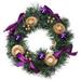 1Pc Xmas Wreath Candle Holder Christmas Candle Ring Desktop Wreath Accent