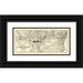 Colton 24x13 Black Ornate Wood Framed with Double Matting Museum Art Print Titled - Louisville New Albany and St Louis Air Line 1872
