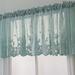 Yesfashion Modern Lace Hem Roman Short Window Curtain for Coffee Kitchen Cabinet Home Decor