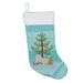 The Holiday Aisle® Christmas Stocking Polyester in Blue/Green | 18 H x 13.5 W in | Wayfair 01ECD6D4D82B4C9297762BA11BCDE86E