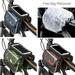 SPRING PARK Reflective Bike Top Tube Frame Bag Waterproof Cycling Touch Screen Phone Case Holder