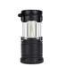 Walmeck 1 Pack LED Camping Lantern Collapsible 250LM Lanterns with Fan Suitable Survival Kits for Emergency Light for Storm Outages Outdoor Portable Lanterns Black(Batteries Not Included)