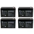 12V 9Ah SLA Battery for GT GT-200 Electric Scooter - 4 Pack