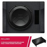 New Kenwood P-XW1241S 12 Preloaded Subwoofer Enclosure and X502-1 Mono Amplifier