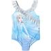 Disney Frozen Elsa Toddler Girls One Piece Bathing Suit Blue 3T
