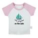 Life is Better on the Lake Funny T shirt For Baby Newborn Babies T-shirts Infant Tops 0-24M Kids Graphic Tees Clothing (Short Pink Raglan T-shirt 12-18 Months)