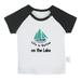 Life is Better on the Lake Funny T shirt For Baby Newborn Babies T-shirts Infant Tops 0-24M Kids Graphic Tees Clothing (Short Black Raglan T-shirt 18-24 Months)
