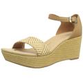 Clarks Damen Rose Ease Sandal, Light Tan Lea, 35.5 EU