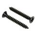 #8 X 2 Black Xylan Coated Stainless Flat Head Phillips Wood Screw (25 pc) 18-8 (304) Stainless Steel Screw by Bolt Dropper