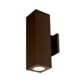 Wac Lighting Dc-Wd06-Ns Cube Architectural 2 Light 18 Tall Led Outdoor Wall Sconce -