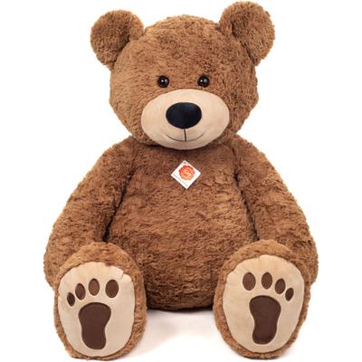 Kuscheltier TEDDY HERMANN "Teddy sitzend, braun, 75 cm" Plüschfiguren braun Kinder mit aufgestickten Tatzen