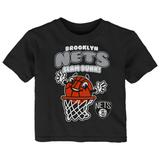 Infant Black Brooklyn Nets Happy Dunk T-Shirt