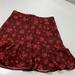 Free People Skirts | Free People Floral Full Mini Skirt Size 0 Euc | Color: Pink/Red | Size: 0
