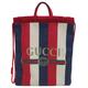 Gucci Bags | Gucci Gucci 473872 Drawstring Backpack Tote Rucksack Canvas Knapsack Tricolor | Color: White | Size: Os