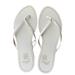 J. Crew Shoes | J. Crew White Flat Slide Sandal Size 10 | Color: White | Size: 10