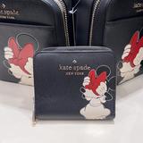 Kate Spade Bags | Kate Spade Disney X Kate Spade New York Minnie Mouse Zip Around Wallet | Color: Black/White | Size: Small