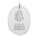 North Carolina A&T Aggies Class of 2023 2.75'' x 3.75'' Glass Oval Ornament