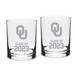 Oklahoma Sooners Class of 2023 14oz. 2-Piece Classic Double Old-Fashioned Glass Set