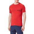 BOSS Herren T-Shirt RN Slim Fit Slim-Fit T-Shirt mit UV-Schutz von LSF 50+ Rot XL