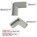 4pcs Desk Edge Foam Corner Guard Cushion Angle Protector w Self-stick
