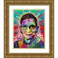 Dean Russo Collection 20x24 Gold Ornate Wood Framed with Double Matting Museum Art Print Titled - Ruth Bader Ginsburg