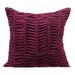 Pillow Case Covers With Zipper Pillow Covers 18x18 inch (45x45 cm) Purple Suede Throw Pillow Covers Handmade Pillow Covers Solid Color - Sangria Wine Wind Folds