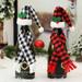 Christmas Wine Bottle Cover Set 12 Mini Christmas Santa Claus Hat and Mini Christmas Scarf for Christmas Silverware Holders Candy Covers Wine Bottle Decorations