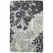 Grey Wool Rug 5 X 8 Modern Hand Tufted French Floral Room Size Carpet