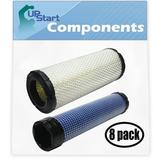 8-Pack Replacement for Bobcat Fastcat Series Air Filter & Inner Air Filter - Compatible with Bobcat 2508304-S Inner Air Filter & 2508301-S Filter