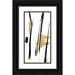OnRei 14x24 Black Ornate Wood Framed with Double Matting Museum Art Print Titled - Falling Star