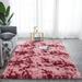 Soft Area Rug Fluffy Rug Tie-dye Gradient Shaggy Rug For Bedroom Living Room Soft Area Rug Fluffy Rug Tie-dye Gradient Shaggy Rug For Bedroom Living Room Home Decor Soft Carminum 50*80CM