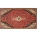 Ahgly Company Indoor Rectangle Traditional Copper Red Pink Medallion Area Rugs 2 x 4
