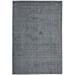 Charcoal Wool / Silk Rug 4X6 Modern Hand Woven Scandinavian Solid Room Size