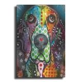 Luxe Metal Art Basset Hound Original by Dean Russo Metal Wall Art 12 x16