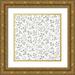 Grove Beth 20x20 Gold Ornate Wood Framed with Double Matting Museum Art Print Titled - Farmhouse Cotton Pattern IIE