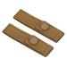 Uxcell Belt Keeper with Double Snaps Nylon Gear Holder for Outdoor Sport Belt Fixing Khaki 2 Pack