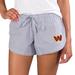 Women's Concepts Sport Gray Washington Commanders Tradition Woven Shorts