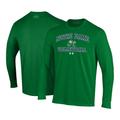 Men's Under Armour Green Notre Dame Fighting Irish Volleyball Arch Over Performance Long Sleeve T-Shirt