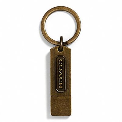 Coach Accessories | Coach 8gb Usb Key Ring Coach F67096 | Color: Gold | Size: Os