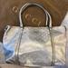 Gucci Bags | Authentic Gucci Bag In Silver | Color: Silver | Size: 11x17 Inches