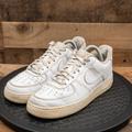 Nike Shoes | Nike Air Force 1 Af1 Mens Athletic Shoes White Leather Casual Retro Sneaker Sz 9 | Color: White | Size: 9