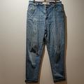 Levi's Jeans | Levi's 550 Mis 12l Vintage Straight Leg Blue Jeans Denim Relaxed Tapered Pants | Color: Blue/Red | Size: 12l