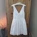 J. Crew Dresses | J. Crew White Sleeveless Deep V Mini Dress Size 2 | Color: White | Size: 2