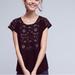 Anthropologie Tops | Anthropologie Akemi + Kin Arcana Short Sleeve Top In Black Embroidery | Color: Black/Gold | Size: Xs