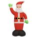 The Holiday Aisle® Inflatable Santa Claus Xmas Decoration w/ LEDs Christmas Lighting, Polyester | 244.1 H in | Wayfair