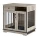 Tucker Murphy Pet™ Rustic Furniture Style Dog Crate Dog Cage Kennel W/Drawer & Slide Out Tray Wood in Brown | 33.46 H x 32.28 W x 22.83 D in | Wayfair