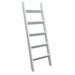 Gracie Oaks 5ft Blanket Ladder Wood/Solid Wood in White | 59 H x 19 W x 2.7 D in | Wayfair 9C9703DD48C64AF1AD243A789EDC4CEE