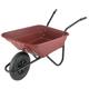 The Bristol Tool Company Shire Burgundy Mucker Plastic Garden/Stable Wheelbarrow 90ltr/120kg