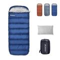 BISINNA XXL Sleeping Bag for Big and Tall Adults Junior 3-4 Season Large Wide Single Warm Sleeping Bag Plus Size Waterproof Lightweight for Camping Hiking Backpacking Outdoor with Compression Sack